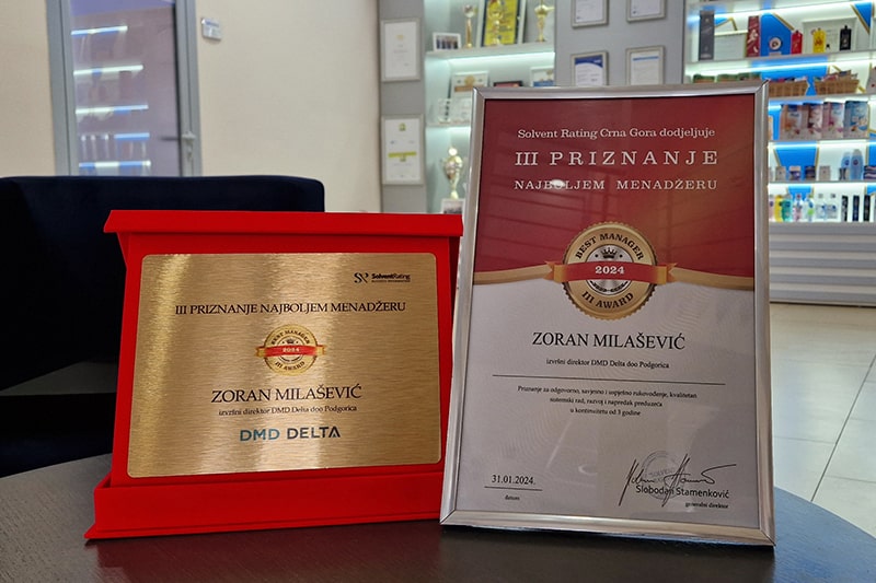 Priznanje najboljem menadžeru DMD Delta